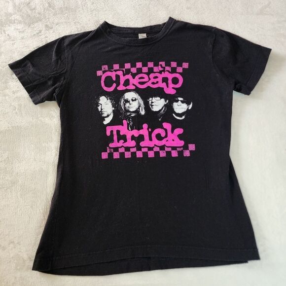 Tultex Misses Cheap Trick Black Tshirt With Graphics Size Medium - Picture 1 of 7